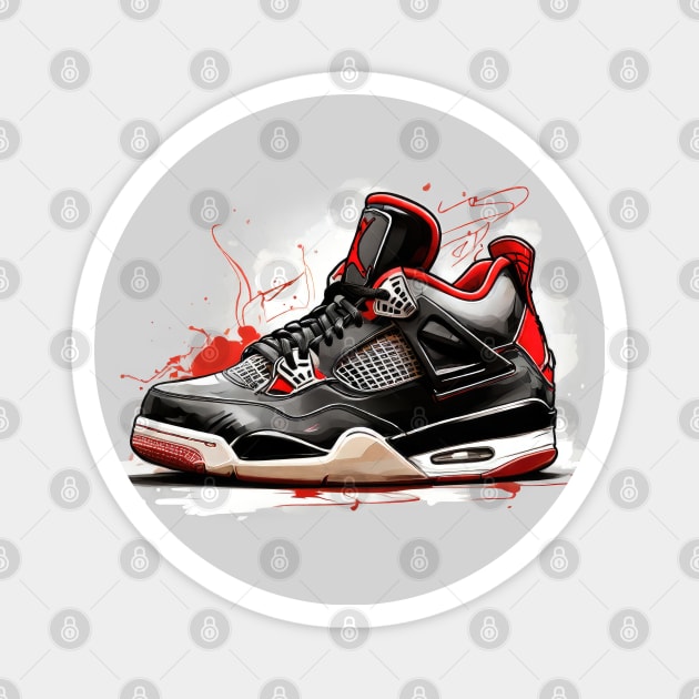 AJ 4 Magnet by Buff Geeks Art